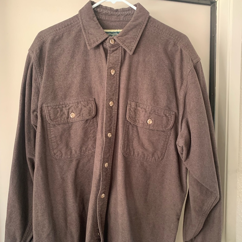 COPY - Field and Stream, Button up Brown long sleeve